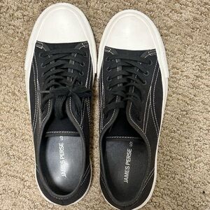 James Perse Women's Cotten Linen Vulcanized Sneaker size 8